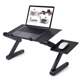 Adjustable Height Laptop Desk With Mouse Pad - savesummit.com