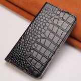 Samsung Leather Crocodile Alligator Flip Phone Case