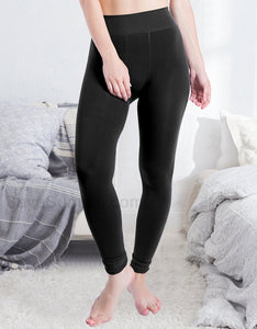 Women's Winter Warm Fleece Lined Leggings - Thick Tights Thermal Pants  Thermal Leggings Layer Bottom Underwear Warm-black-2xl