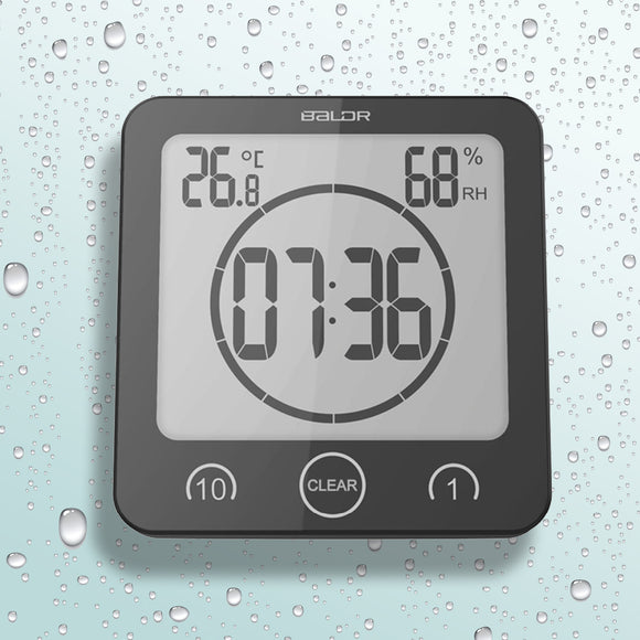 Waterproof Shower Clock Thermometer - savesummit.com