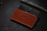 Leather Flip Wallet iPhone Case