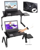 Adjustable Height Laptop Desk With Mouse Pad - savesummit.com
